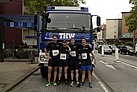 Das aus vier Einsatzkräften bestehende Läuferteam des THW Bochum