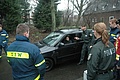 Zivilfahrzeug der Bochumer Polizei beim Praxisteil des Deeskalationstrainings.