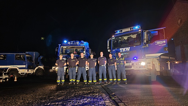 Die Mitglieder der Fachgruppe Elektroversorgung im 2. TZ.